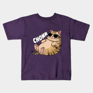 Chonk Orange Cat Kids T-Shirt